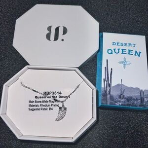 Queen of the desert Ring bomb party desert queen necklace rhodium plating